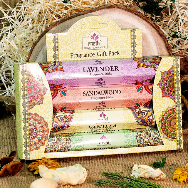 Pack Incienso Reiki – Lavanda, Sándalo, Vainilla