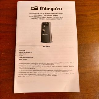 Abre latas electeico