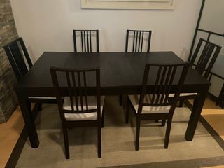 Mesa salon + 6 sillas