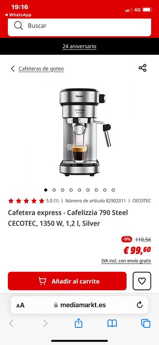 ✅ Cafetera cumbia 790