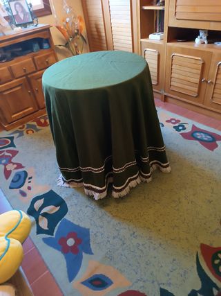 mesa camilla y funda de 90 cm