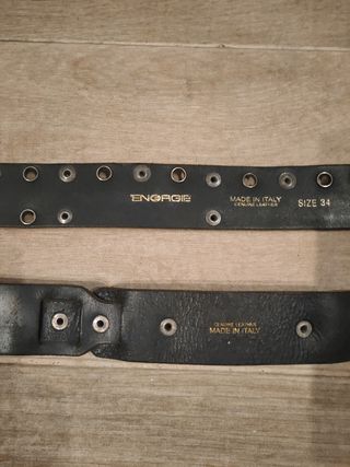 2 Cinturones de Cuero  Energíe Vintage