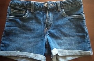 pantalón corto vaquero zara niña 8 años