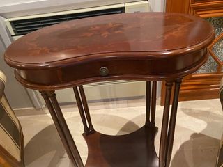 sillon/butaca con mesita antigua