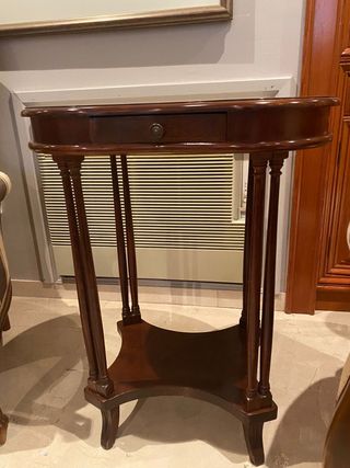 sillon/butaca con mesita antigua