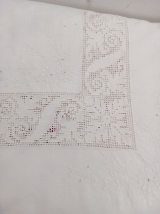 Lenzuola sfilato siciliano matrimoniale