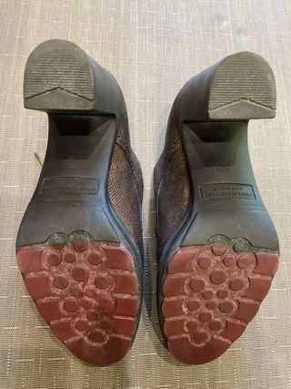 Zapatos mujer tacon ancho marron Pons Quintana