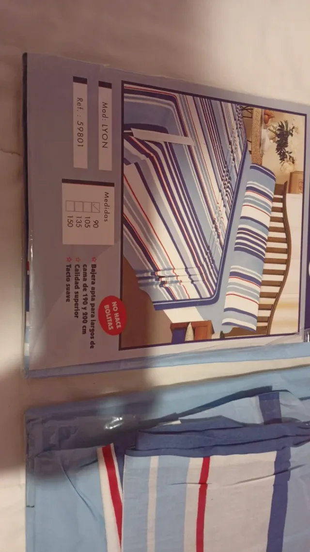 Juego de sábanas verano rayas