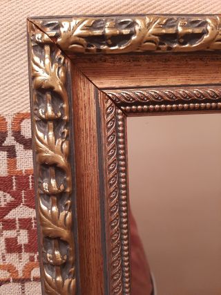 Espejo antiguo Marco dorado