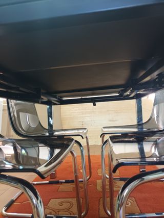 MESA COMEDOR o OFICINA EXTENSIBLE DE CRISTAL