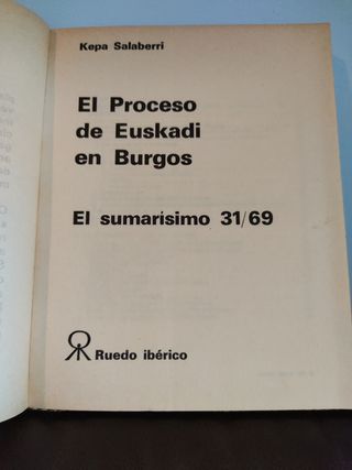 El proceso de Euskadi en burgos