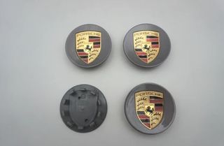 CENTRO DE RUEDA PORSCHE GRIS 76MM
