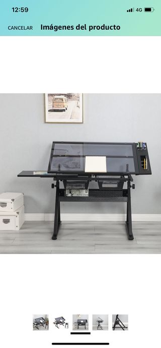 Mesa de diseño de cristal