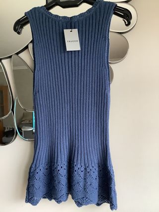 Top azul medio “Trucco”