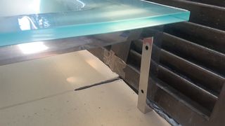 Lavabo cristal suspendido