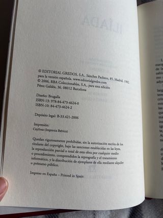Libro La Iliada