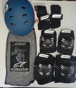 Protecciones Powerslide, Casco Oxelo. Skate Infant