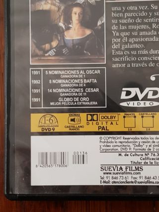 Cyarano de Bergerac, dvd pelicula