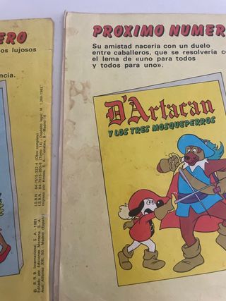 tebeo coleccionismo dartacan y los mosqueperros