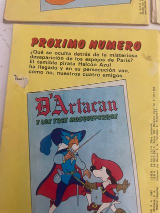 tebeo coleccionismo dartacan y los mosqueperros