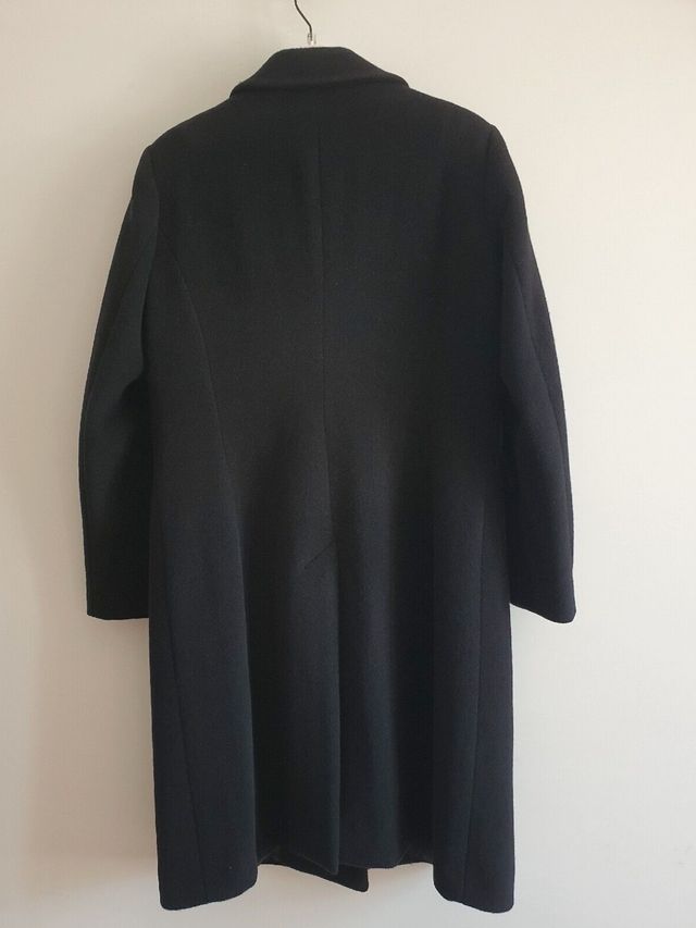 Abrigo de mujer de angora y lana virgen