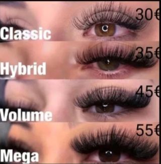 Extensiones de pestañas 3D-5D volumen