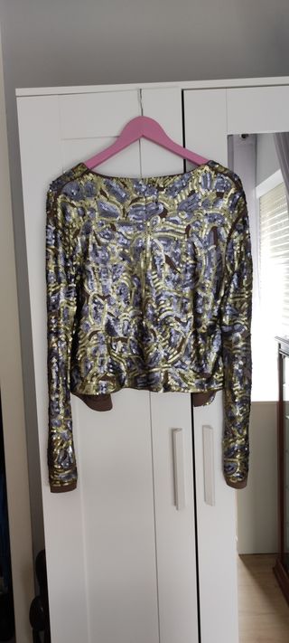 Chaqueta pedrería Mango