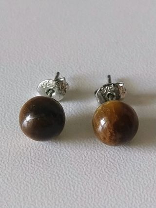 Conjunto plata 925 Ojo de tigre