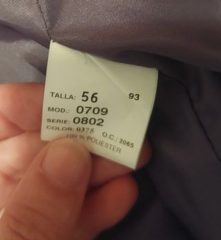 Traje taller 56