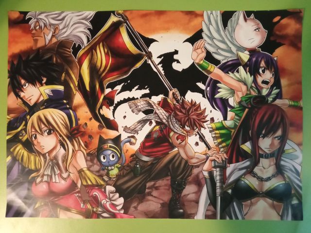 Poster anime Fairy Tail, K project, Ao No Exorcist