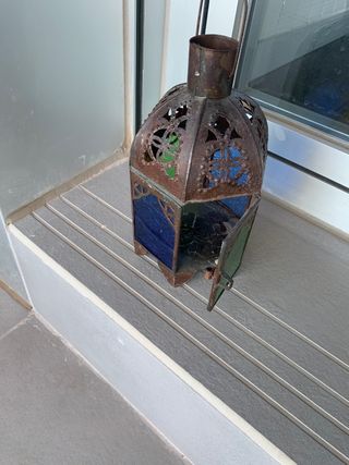 3 faroles para velas