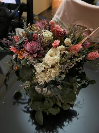 Jarron de flores preservadas