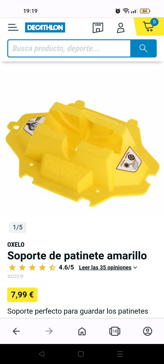 soporte patinete oxelo