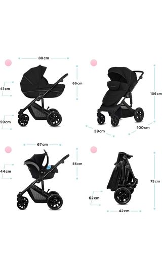 Carrito bebe 3 piezas!!