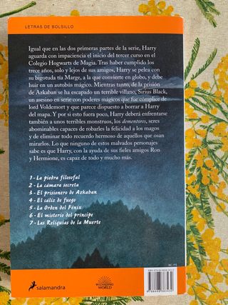 libro HARRY POTTER y el prisionero de Azkaban