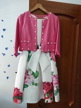 Vestido + chaqueta boda comunión bautizo