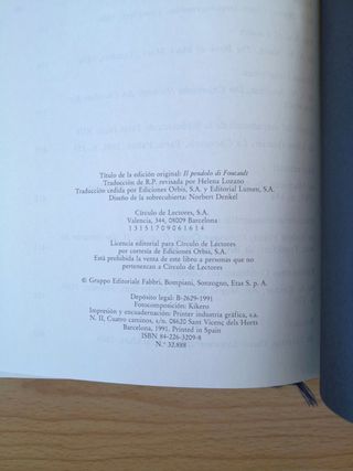 Lote de 2 libros de Umberto Eco