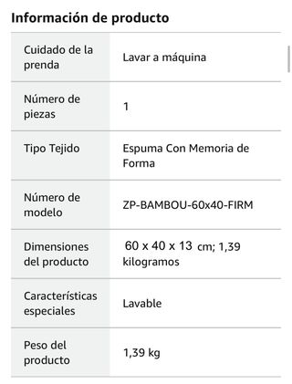 ZenPur Almohada Viscoelástica NUEVA A ESTRENAR