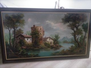 Cuadro al oleo de paisaje