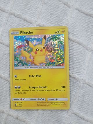 Carta pikachu pokemon