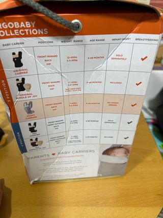 ergobaby adapt canguro para bebe