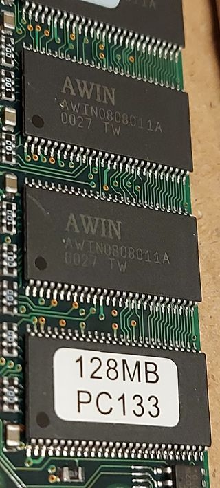 lote 2 memorias de 128mb pc133