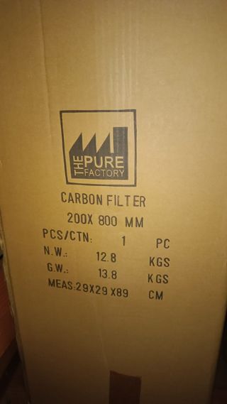 Filtro antiolor de carbón activo.
