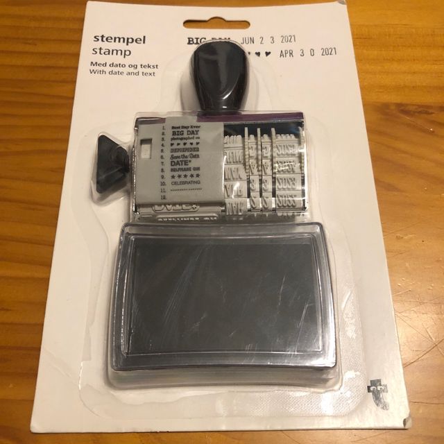 Sello automático con fecha y texto