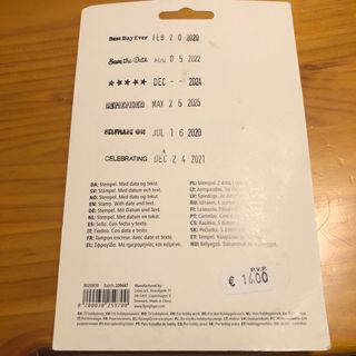 Sello automático con fecha y texto