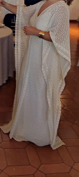Vestido de novia tipo kaftan