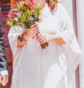 Vestido de novia tipo kaftan