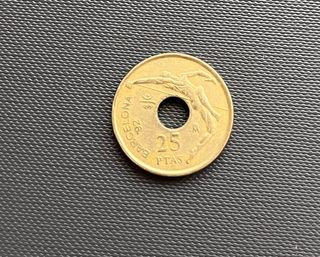 Moneda 25 pesetas, 1992