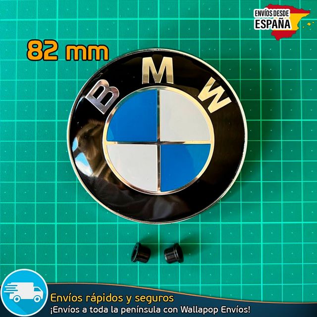 BMW Pack emblemas capó 82mm y tapas centrales 68mm