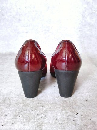 Zapato confort burdeos ante
